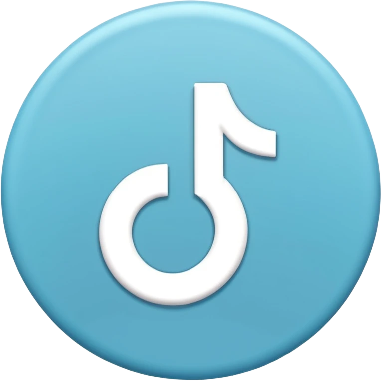 Logo tiktok comme sur app store emoji