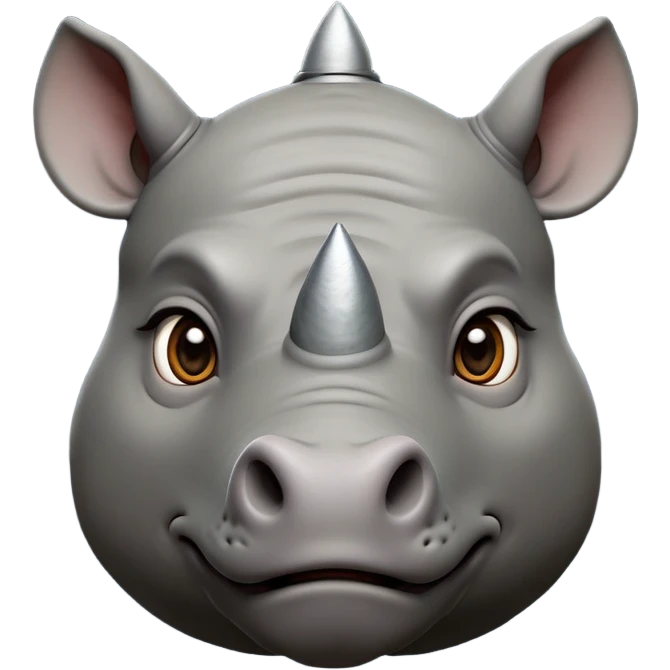 cinematic-noble-rhinoceros-portrait-emoji,-poised-and-regal,-with-a-massive,-powerful-build-and-a-thick,-deep-set-soulful-piercing-eyes,-simplified-yet-sharp-and-sophisticated-features,-highly-detailed, large eyes, slate grey hide emoji