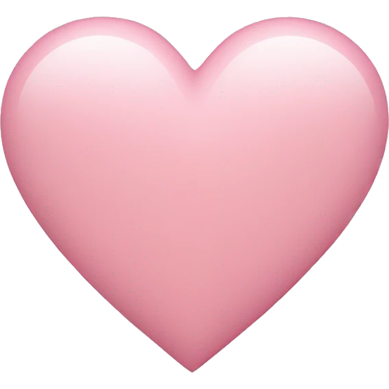 Light pink heart emoji