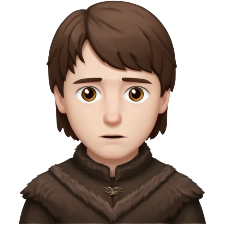 Bran Stark
 from Games of throne character face only front face emoji