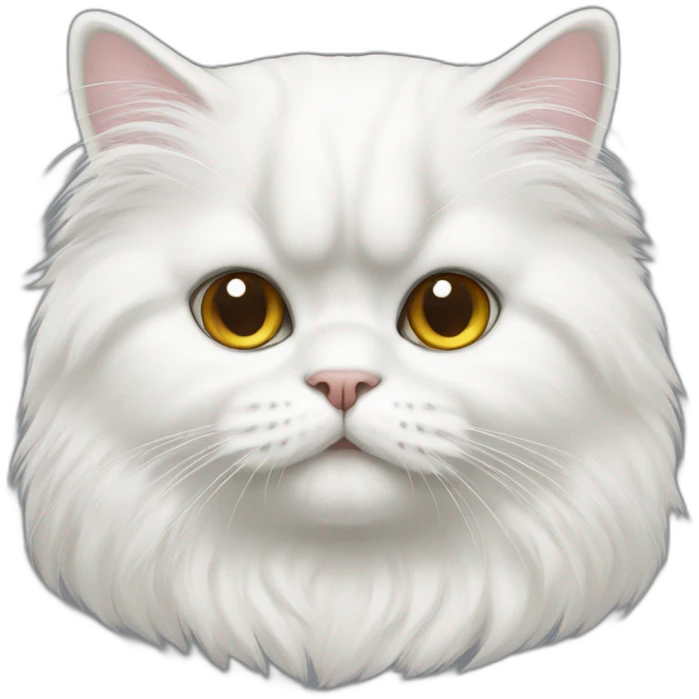 white persian cat emoji