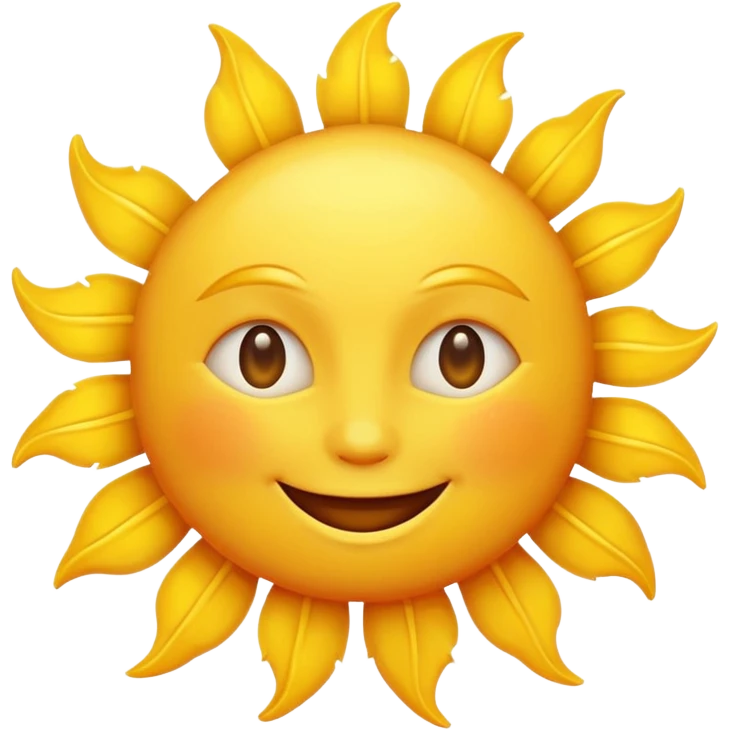 smiling sun emoji emoji
