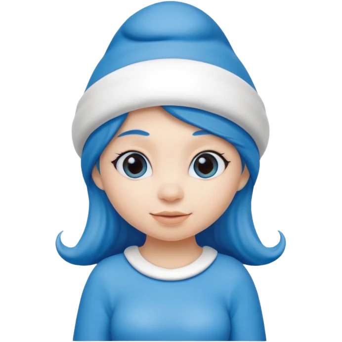 girl smurf  emoji