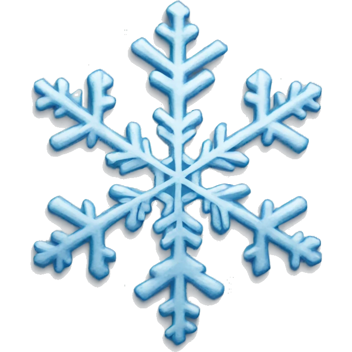 pretty snowflake emoji