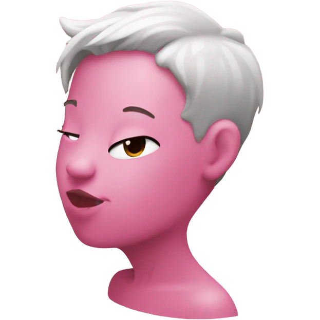Kiss pink emoji
