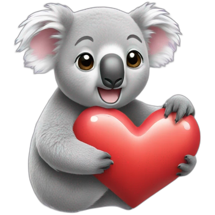 Koala Heart emoji
