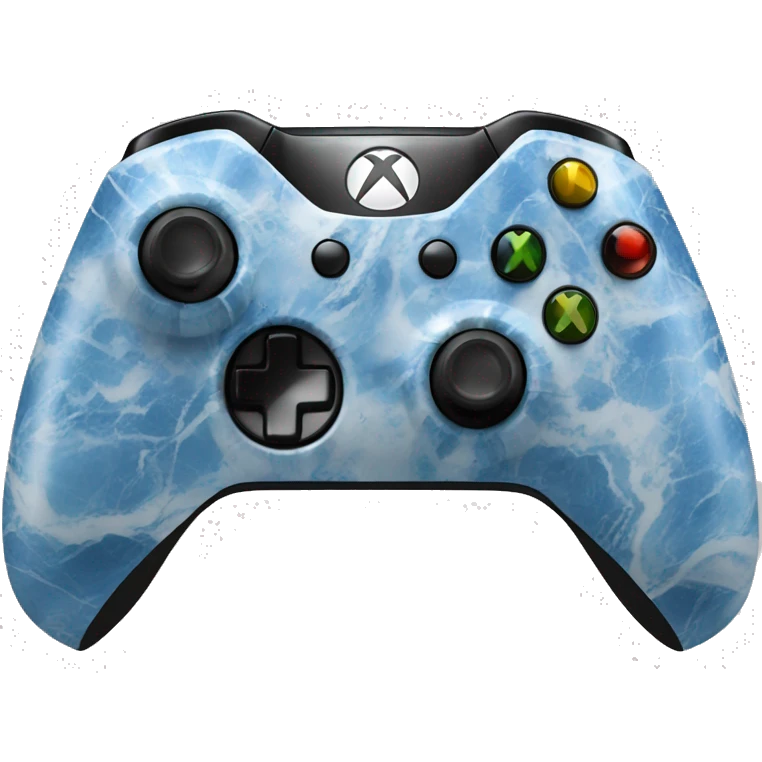 xbox controller with blue marble wrap on it emoji