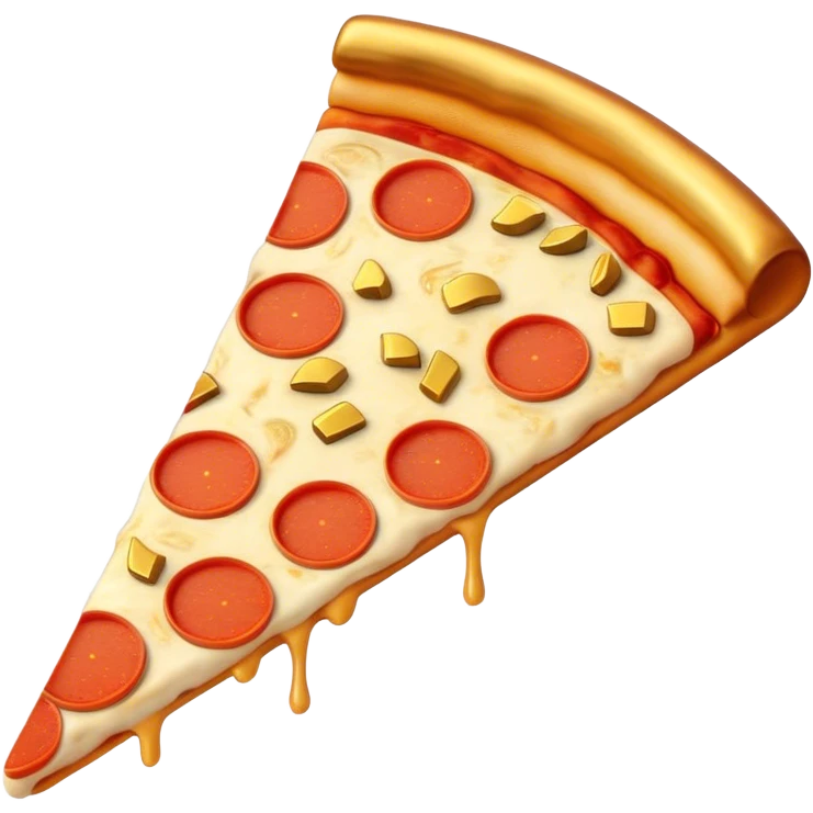 Pizza with gold bars emoji