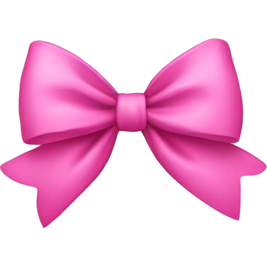 Pink bow emoji