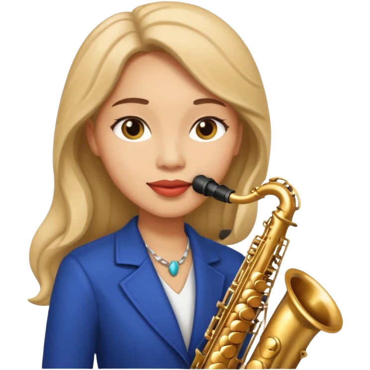 woman Swing jazz musician playing saxophone emoji