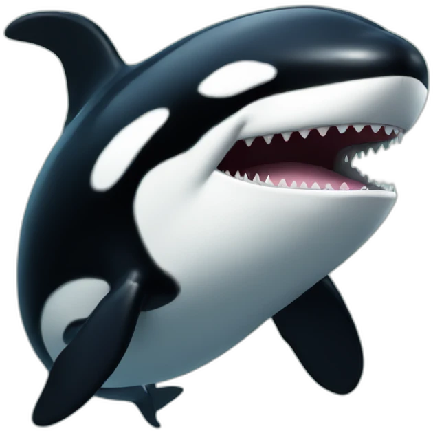 Happy orca emoji