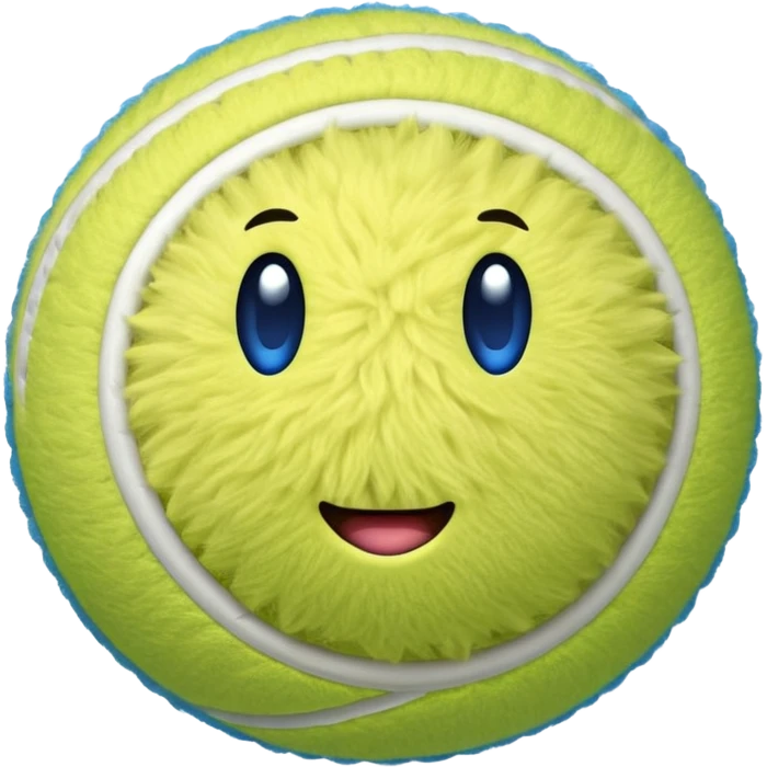 full blue tennis ball emoji