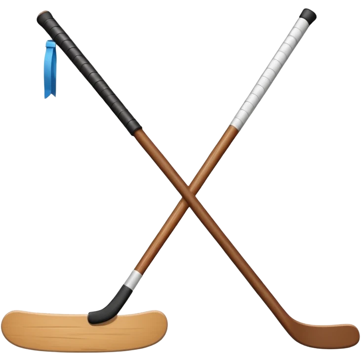 Hockey goalie stick,single stick emoji