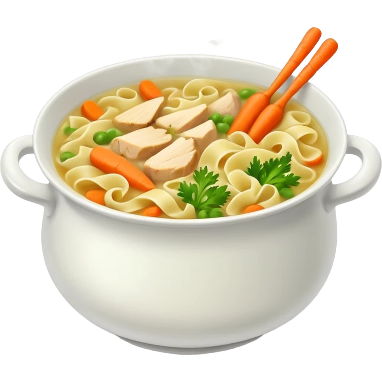Chicken noodle soup emoji