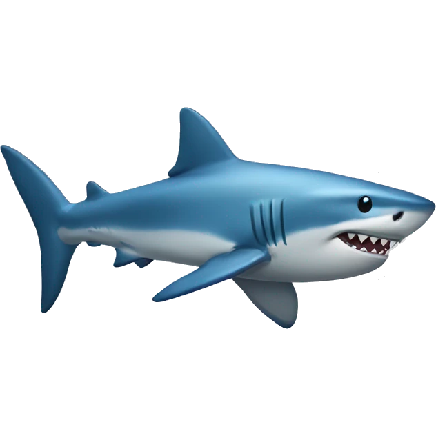 shark with a blue bow emoji