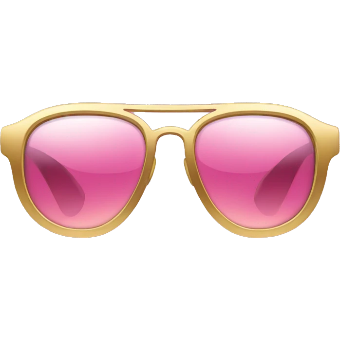 pink and gold sunglasses emoji