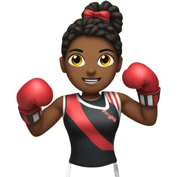 Cheerleader with boxing gloves  emoji