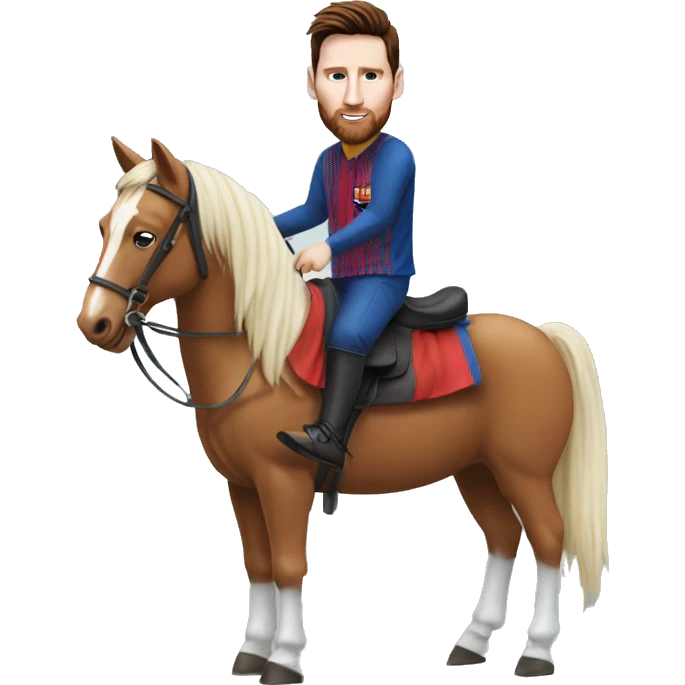 Messi sur un Cheval  emoji