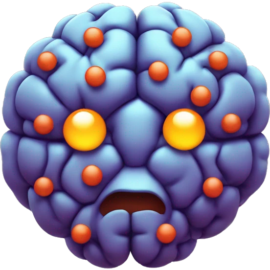 brain molecule emoji