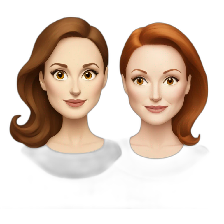 Natalie Portman and Julianne Moore emoji
