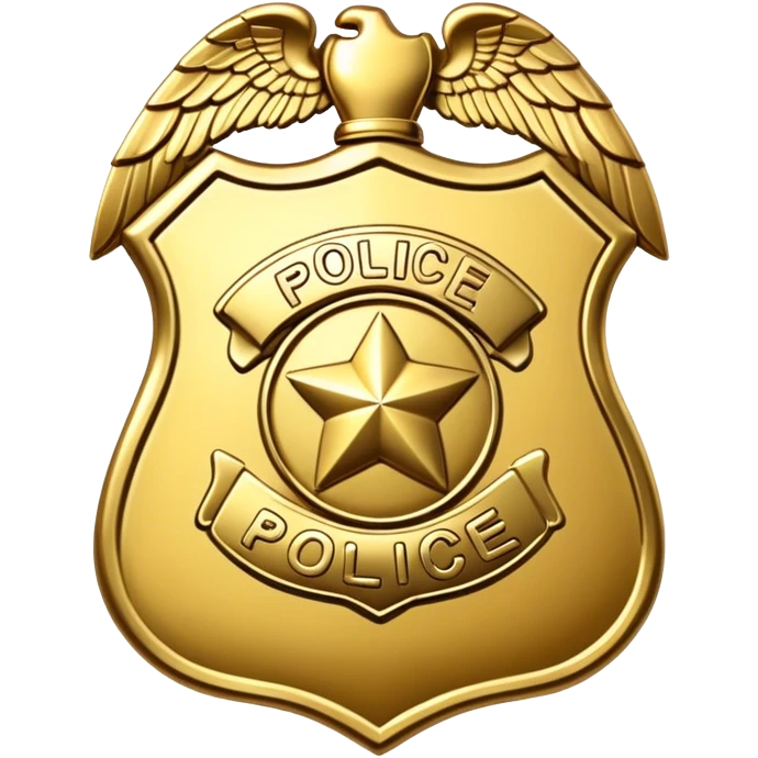 police badge emoji