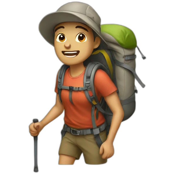 hiking emoji