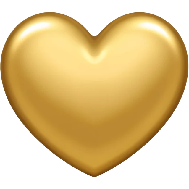 Gold heart  emoji