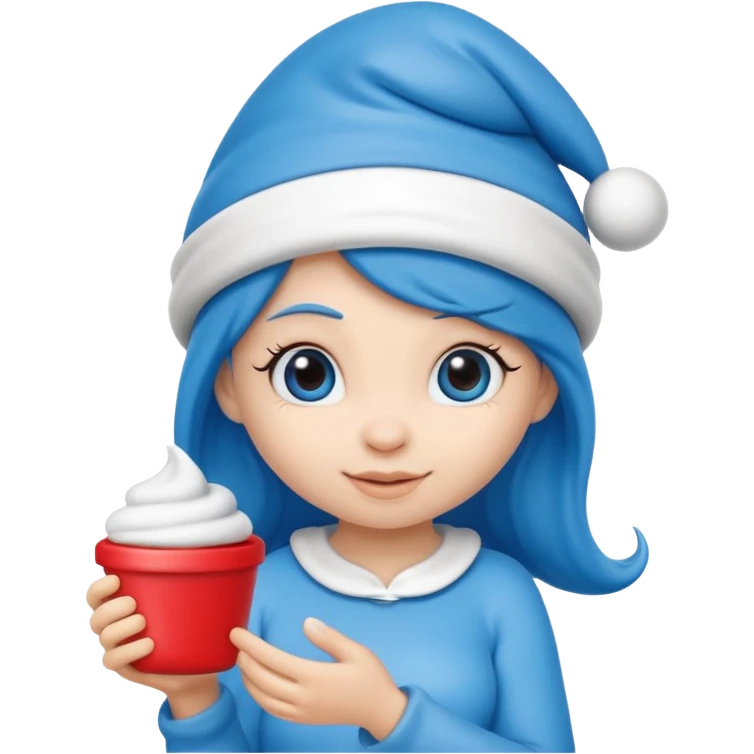 girl smurf  emoji
