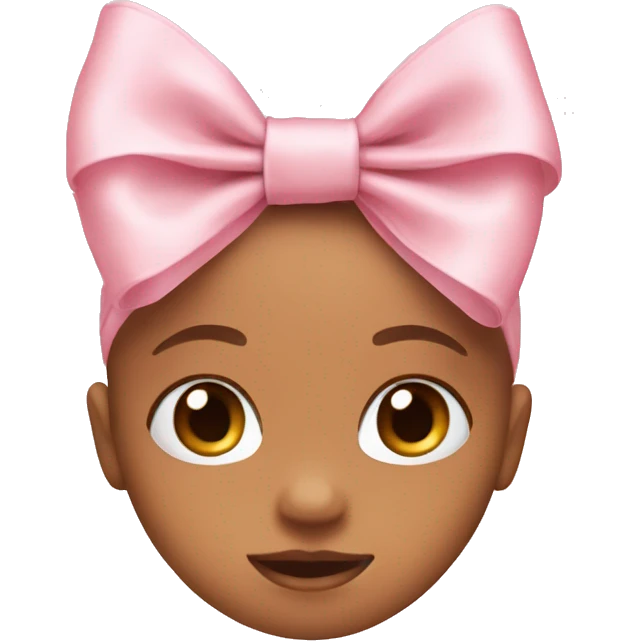 Baby pink bow emoji