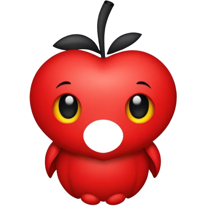 Red and black HM7 emoji