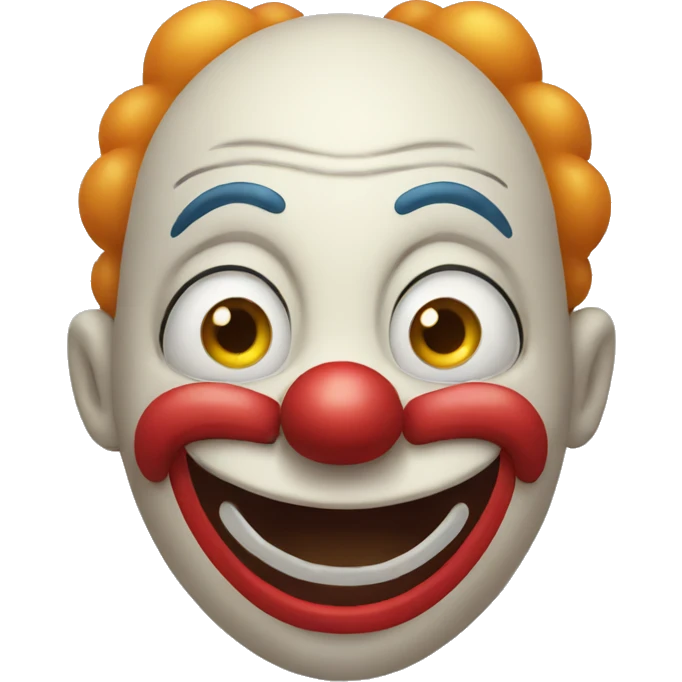 surprised clown emoji