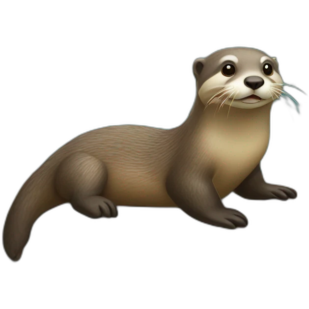 Loutre sur tortu emoji