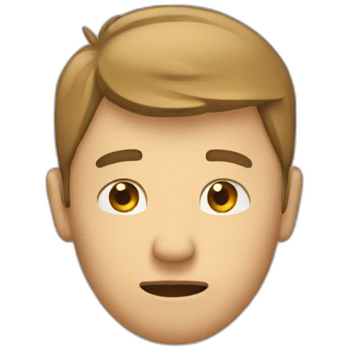 Man holding his head emoji