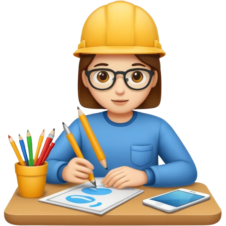 a person engaged in creative work emoji