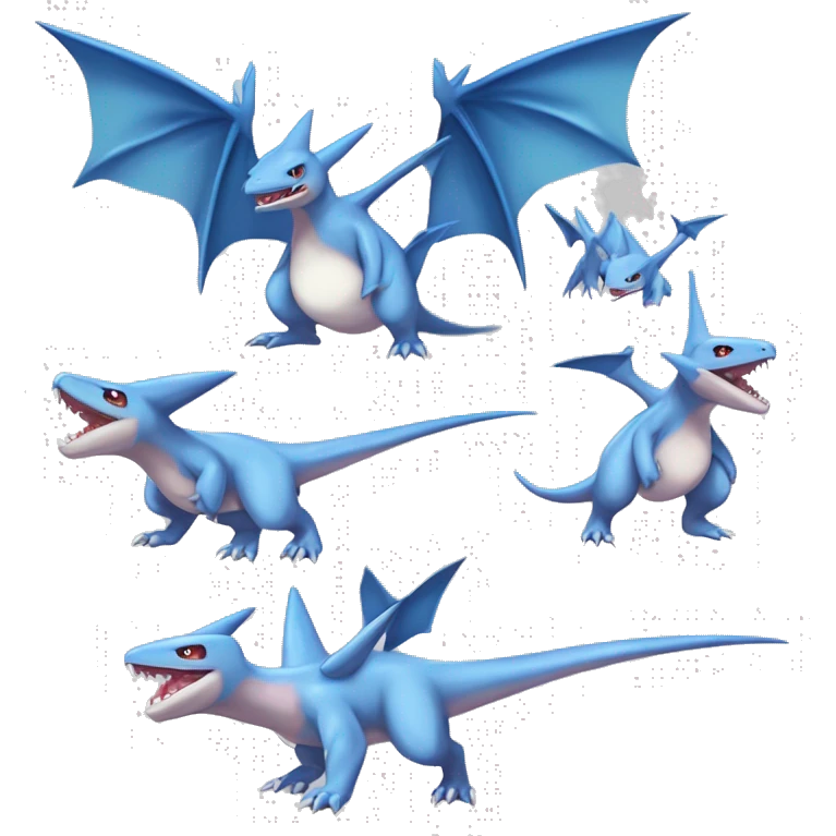 Latios-Gible-Larvitar-Salamence-Sharpedo-Gabite-Digimon Full Body emoji