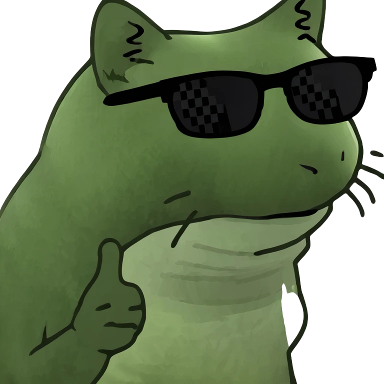 Cat with sunglasses emoji
