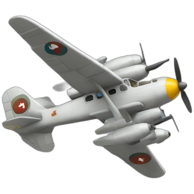 un avion de guerra emoji