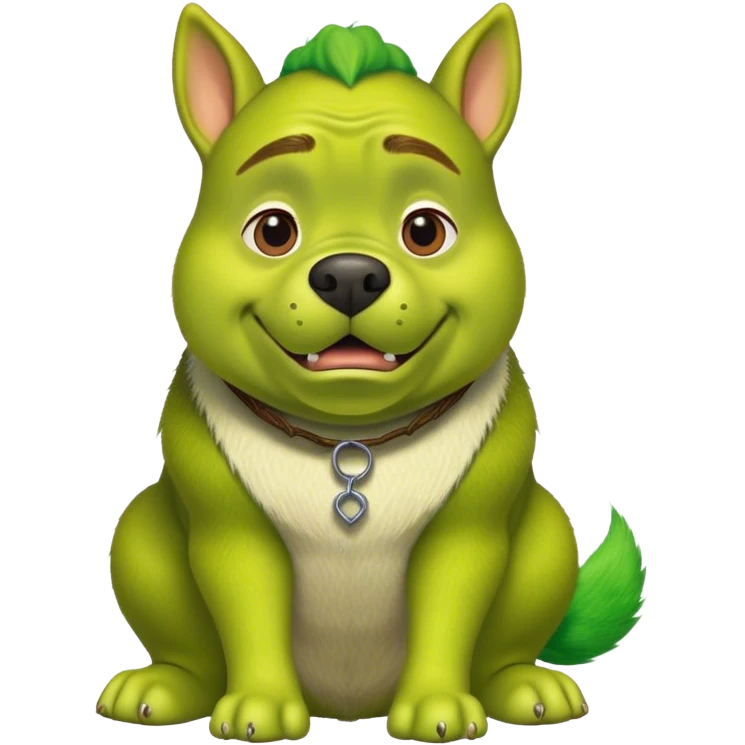 Dog as shrek  emoji