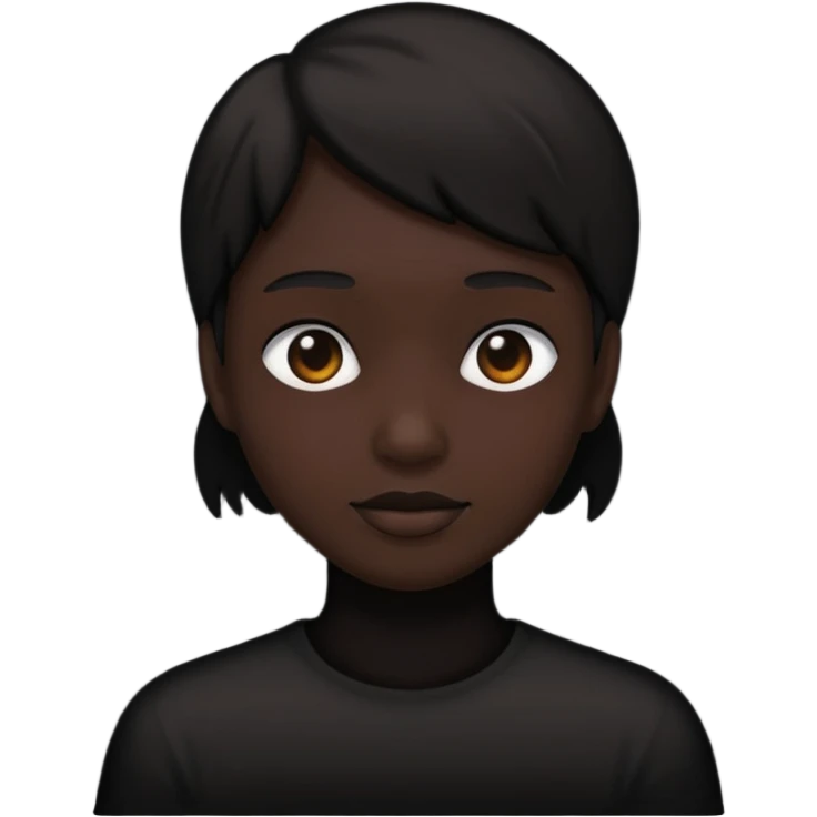 silueta negra persona emoji