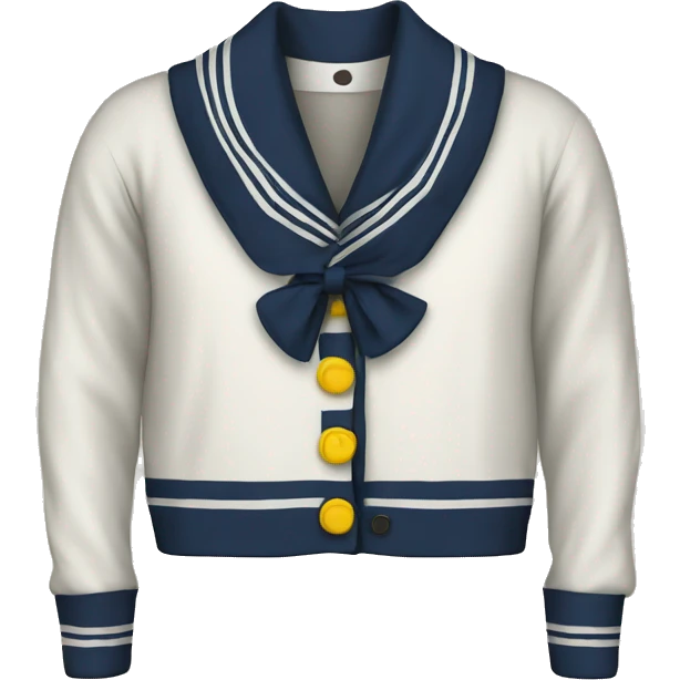 sailor collar cardigan  emoji
