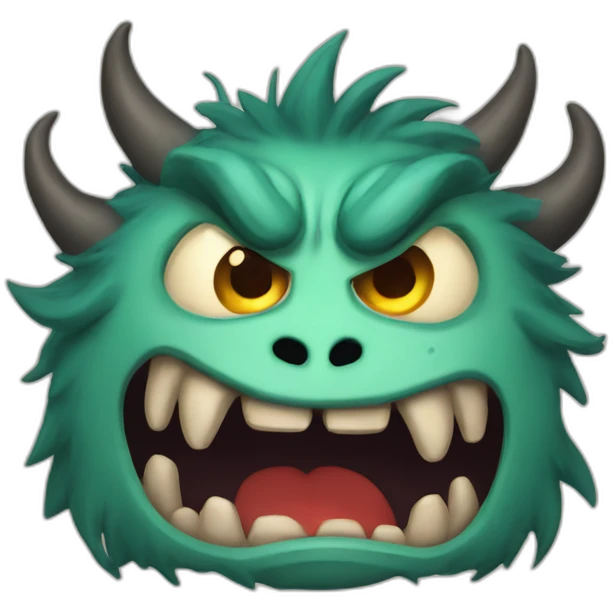 Very angry monster  emoji