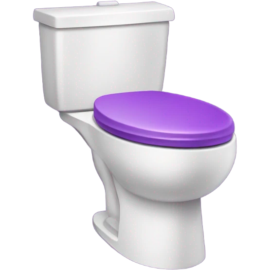 Purple toilet  emoji