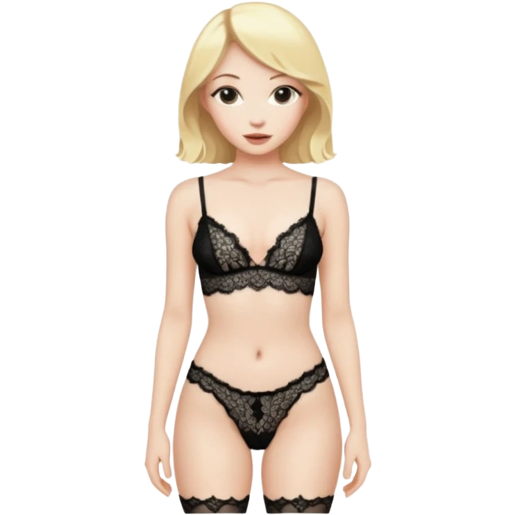  One Dominatrix with blonde hair full body prostitute  emoji