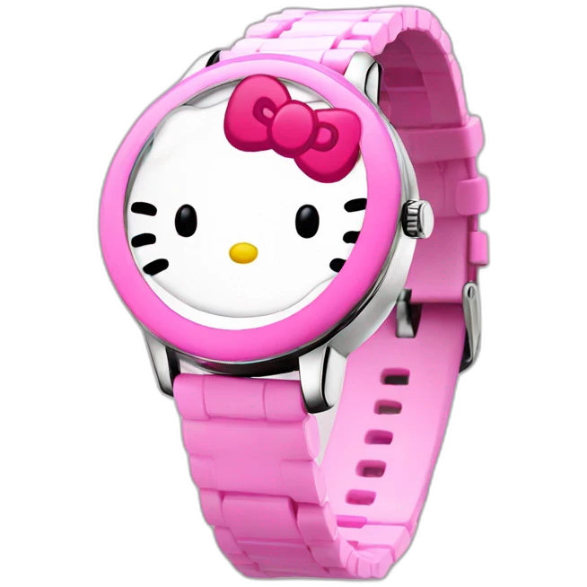Hello kitty watch emoji