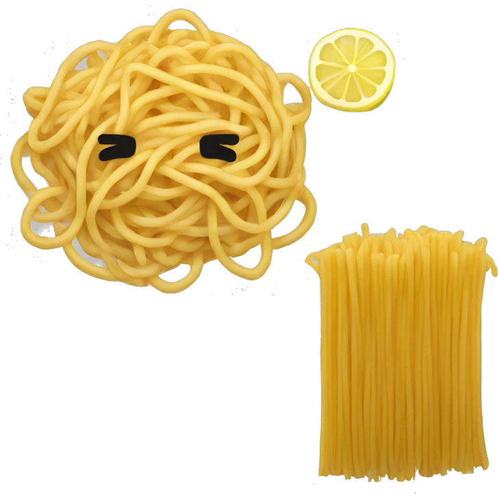Spaghetti’s with lemon emoji
