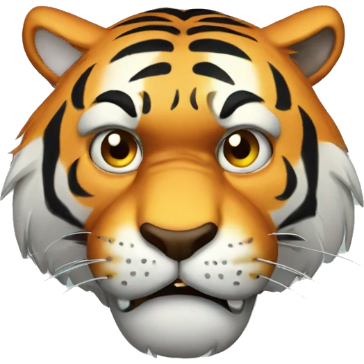 Tiger angry emoji