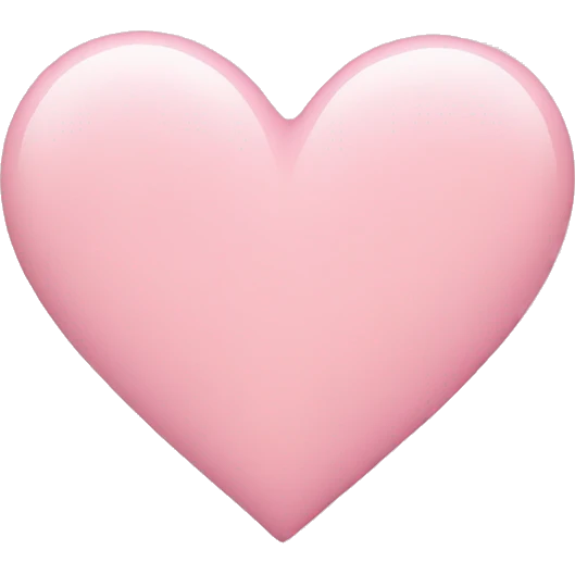 light pink heart emoji