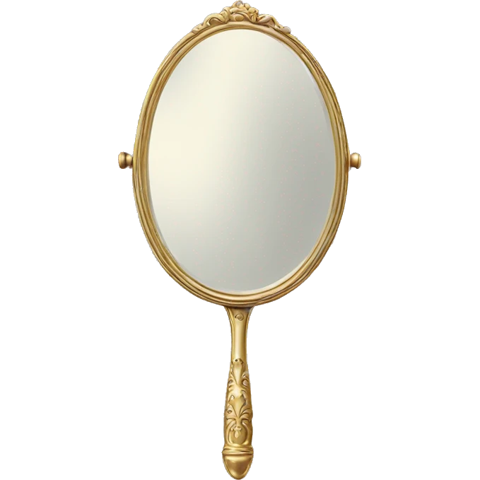 Fancy vintage handheld mirror emoji