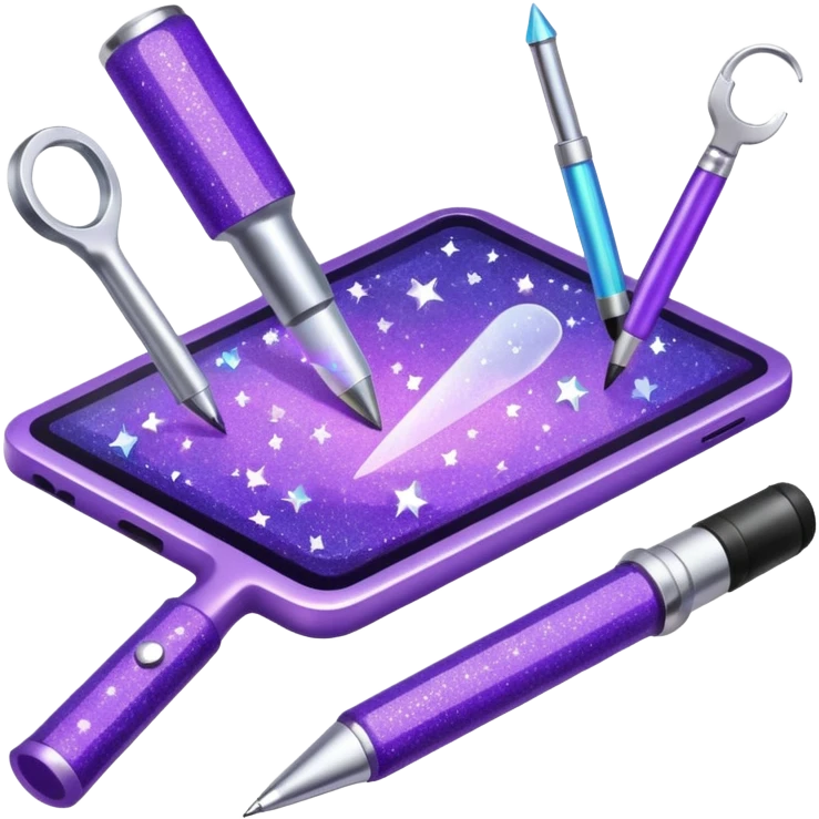 Purple Glitter administrator tools emoji