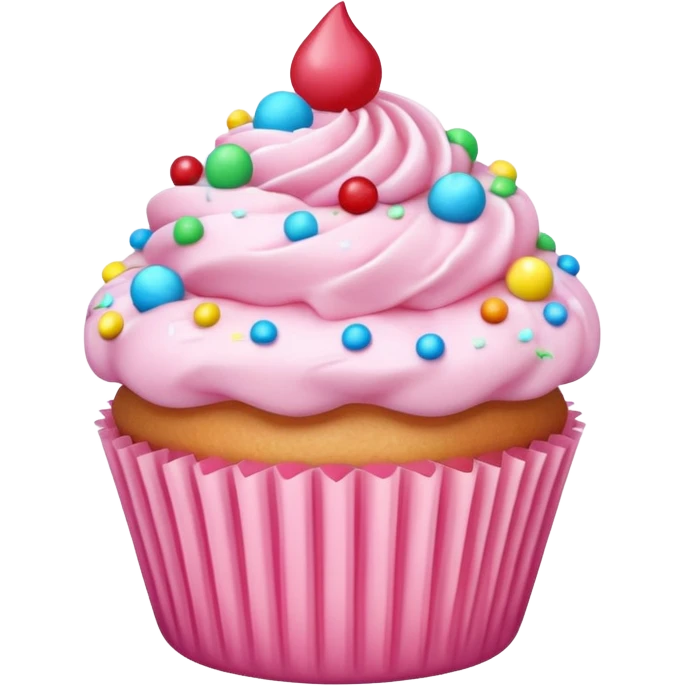 baby pink cupcake emoji